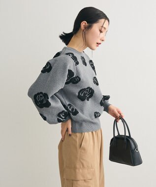 Green Parks ・ｓｗｉｎｇ　ｂｙ　バラジャカードニット Dark Gray Mixture