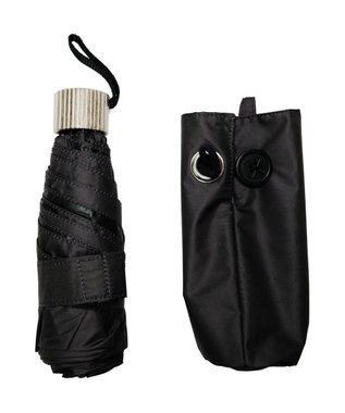 +RING 【遮光率99%以上】【数量限定】レディース向け 晴雨兼用遮光（折傘） BLK T1261 黒