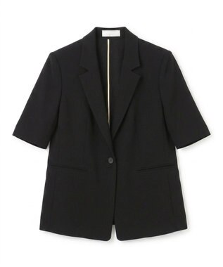 BEIGE， 【Lsize・セットアップ対応】CINDY / ハーフスリーブジャケット Black