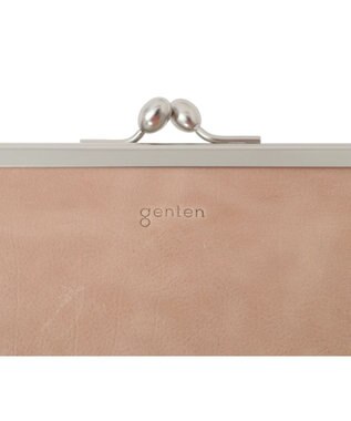 genten アンティーコ×LIBERTY 口金長財布 グレージュ