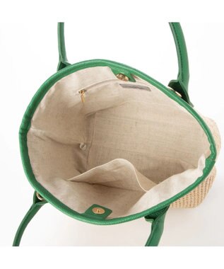 UNBILLION cachecache スマホショルダー付ポリプロピレンwayトート グリーン