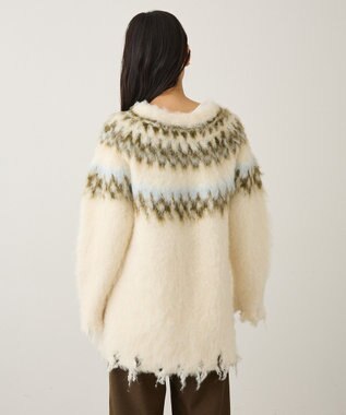 CRAFT STANDARD BOUTIQUE ノルディック起毛ニットプルオーバー Ivory