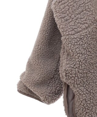 earth music&ecology 粒違い切替ボアブルゾン Mocha