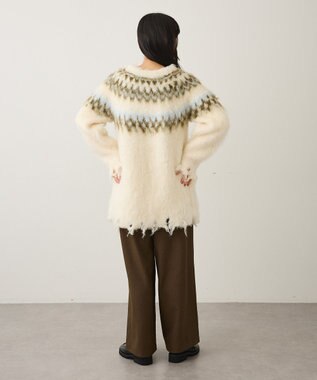 CRAFT STANDARD BOUTIQUE ノルディック起毛ニットプルオーバー Ivory