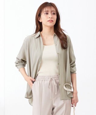 ANY SIS L 【美人百花7月号掲載】ライトシアー シャツ ミント