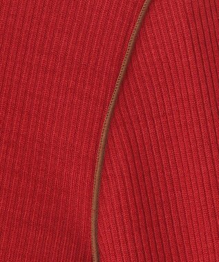 BEIGE， FORD / クルーネックトップス Red×Dark Camel