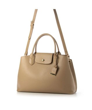 UNBILLION perche ゴートユーティリティヒネリかぶせA4トート オーク