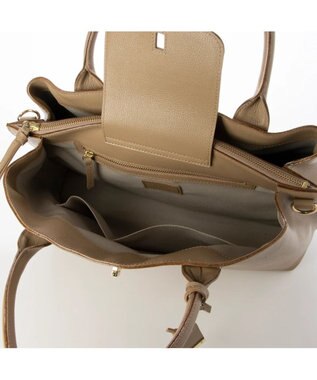 UNBILLION perche ゴートユーティリティヒネリかぶせA4トート オーク