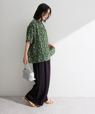 Green Parks 【WEB限定】アソート柄さらっとレーヨンブラウスⅡ Flower