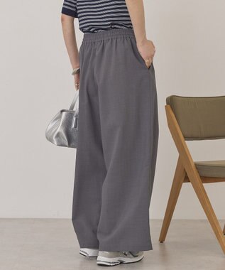 AMERICAN HOLIC 【マルチ機能】ドライタッチワイドパンツ Gray Mixture