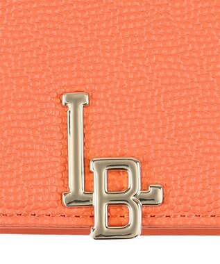 LANVIN en Bleu エルヴィー BOX小銭入れ サーモンピンク