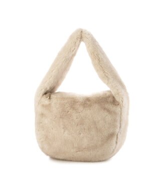 UNBILLION カシュカシュ cachecache / エコファーワンハンドルシンプルトート アイボリー