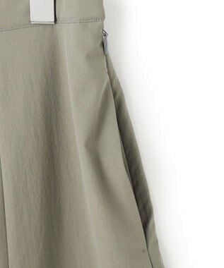 23区 L 【洗える】ストレッチタイプライター フレア スカート ライトカーキ系