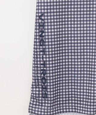 23区GOLF 【MEN】【接触冷感・UVケア・吸水速乾】ギンガムチェック柄 ポロシャツ ネイビー系3