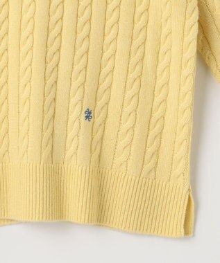 組曲 L カシミヤブレンドバルキーケーブル ニット イエロー系