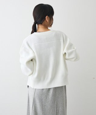 CRAFT STANDARD BOUTIQUE ワッフルニットジップカーディガン White