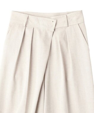 YECCA VECCA メタルホックワイドパンツ Light Beige