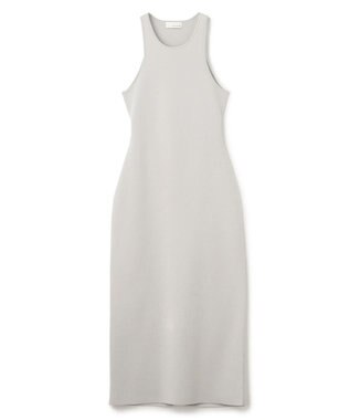uncrave 【手洗い可】ドライタッチ ニット アメスリ バックオープン ワンピース（uncrave WHITE） アイスグレー