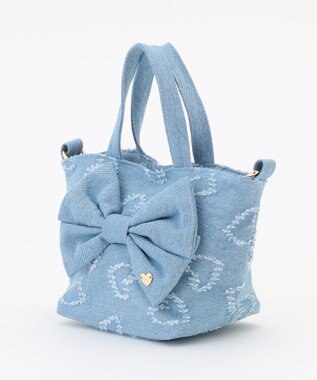 ANY KIDS 2WAY リボンバッグ デニム
