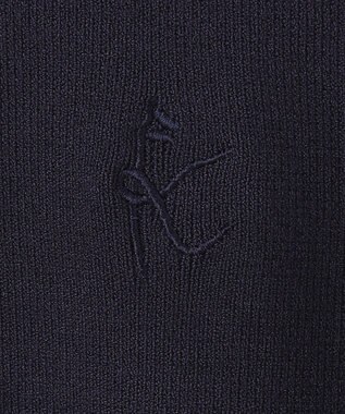 組曲 KIDS 【150-160cm】ラウンドカラー ニットジャケット ネイビー系