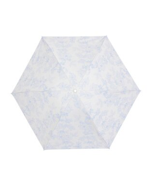 MOONBAT 【 遮光率100％/遮熱/UV/軽量】MACKINTOSH PHILOSOPHY(マッキントッシュフィロソフィー)晴雨兼用日傘 ドローイングフラワー Barbrella バーブレラ 折りたたみ傘 フワクール生地使用 ペールスカイ