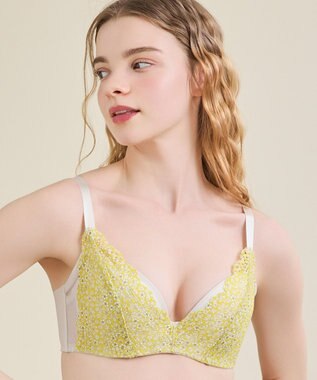 une nana cool さあわたし レース 脇高ブラジャー MADE WITH LIBERTY FABRIC