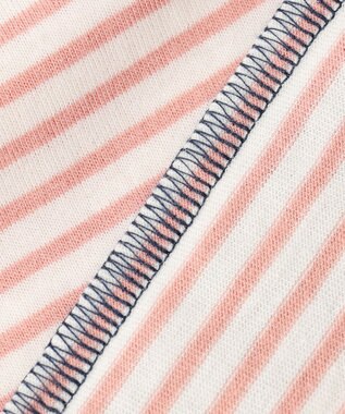 組曲 KIDS 【90-100㎝】リボンボーダー トップス ピンク系1