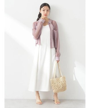 earth music&ecology ソデスリットクロップドシャツ Pink