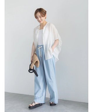 Te chichi 【7色展開】シャンブレーボイルドルマンシャツ オフホワイト