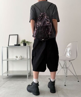 WEGO 【ユニセックス着用ITEM】コードデザインナップサック 柄1