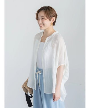 Te chichi 【7色展開】シャンブレーボイルドルマンシャツ オフホワイト