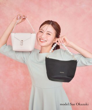 トッカ カゴバッグ パールハンドル ピンク （PETITE REVE POCHETTE  