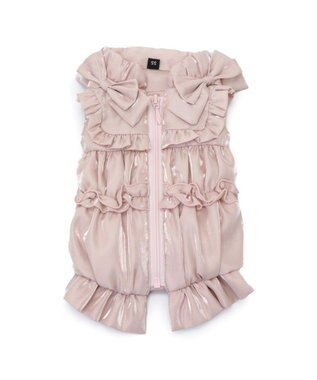 PET PARADISE cherircouture リボン ギャザーベスト 《ピンク》 小型犬 ピンク