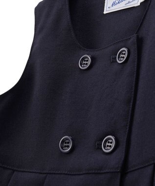 MIKI HOUSE HOT BISCUITS 【ミキハウス】【95-140cm】 ウール素材のジャンパースカート 紺