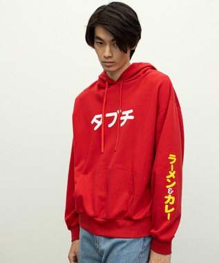 NAVE タブチ×NAVE ロゴフーディ レッド系