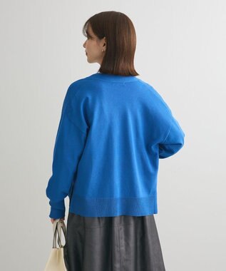 Green Parks 洗える　Ｖネックカーディガン Blue