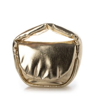 UNBILLION カシュカシュ cachecache / ハーフムーンワンハンドルミニショルダー ライトゴールド