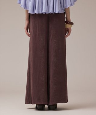 GRACE CONTINENTAL フィブリルイージーパンツ ダークブラウン