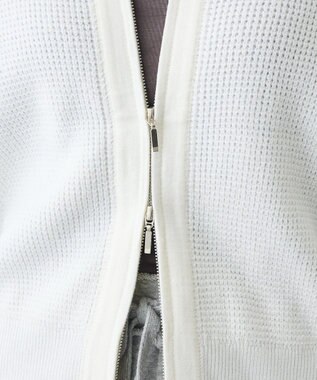 CRAFT STANDARD BOUTIQUE ワッフルニットジップカーディガン Light Purple