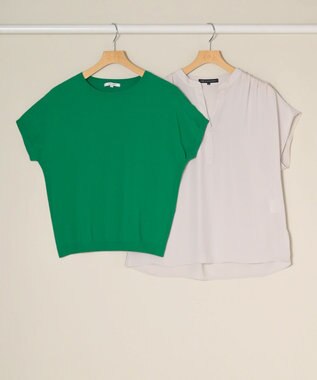 ONWARD Reuse Park スタッフおすすめ！トップスSET商品/サイズ38【23区】ニット春夏×【23区】ブラウス春夏
