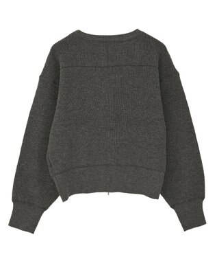 CRAFT STANDARD BOUTIQUE ワッフルニットジップカーディガン Gray