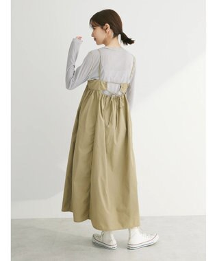 Green Parks ナイロンキャミワンピース Beige