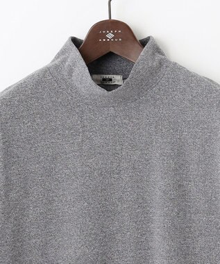 JOSEPH ABBOUD 【洗える/ソフトな肌触り】ミニパイルモック ネック Ｔシャツ ライトグレー系