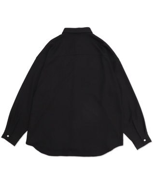 WEGO アムンゼンワンポイントBIGシャツ（LS） ブラック