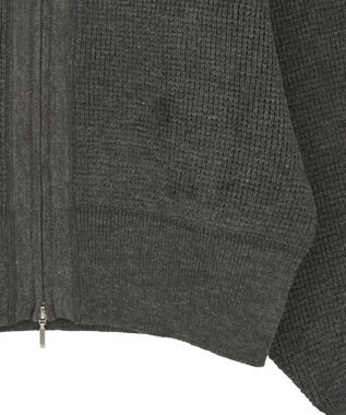 CRAFT STANDARD BOUTIQUE ワッフルニットジップカーディガン Gray