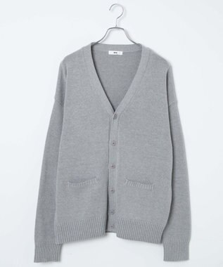 WEGO 【SCHOOL ITEM】メンズスクールニットカーディガン 杢グレー