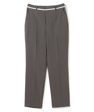 BEIGE， 【洗える】CINDY / クロップドパンツ C.Gray x White