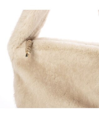 UNBILLION カシュカシュ cachecache / エコファーワンハンドルシンプルトート アイボリー