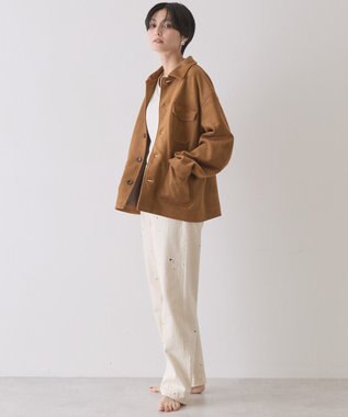 AMERICAN HOLIC ルーズストレートペイントデニム White