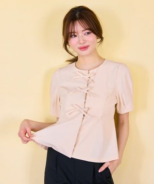 リボンブラウス ジャケット